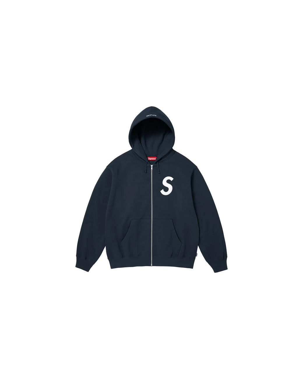 Supreme Blue S Logo Zip Up Hooded Sweatshirt "Fw25