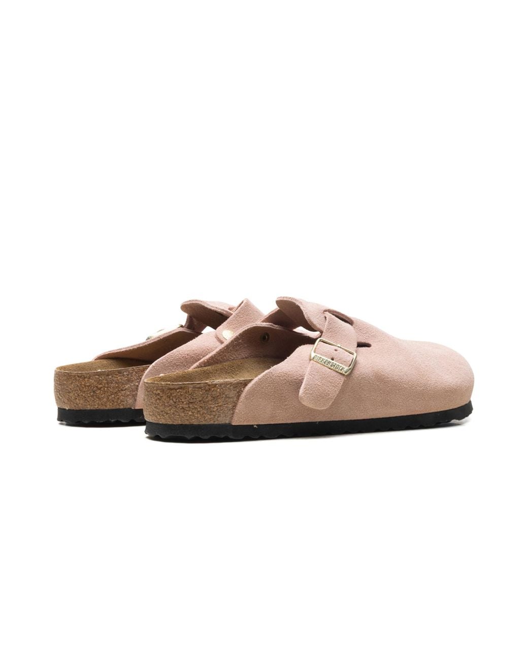 Birkenstock Black Boston Suede Leather Sandals "Light Rose" 1026139" for men