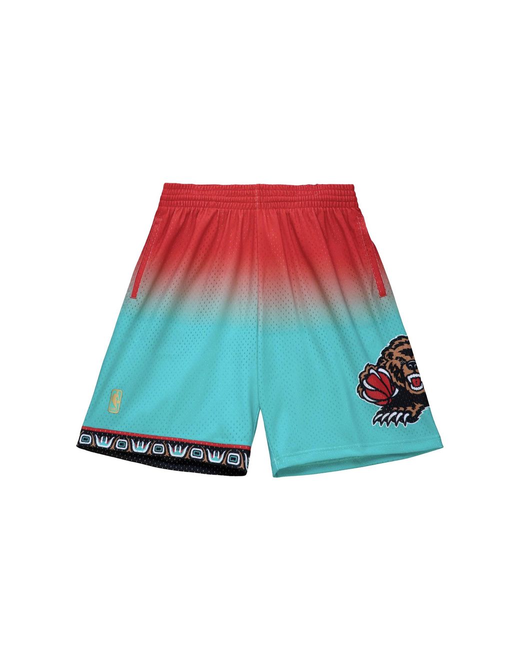 Mitchell & Ness Blue Fadeaway Swingman Shorts "Vancouver Grizzlies 1996" Smsh4303 Vgr96Ppprdtl" for men