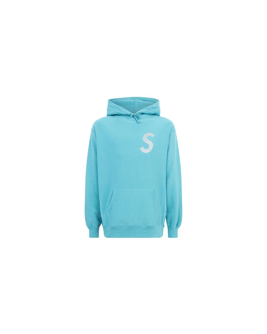 Supreme Blue Swarovski S Logo Hoodie "Ss21" Su10573"