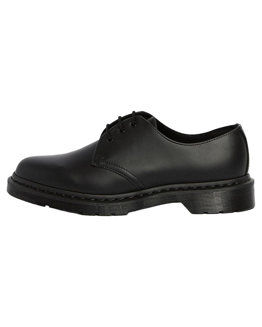 Dr. Martens Black 1461 Mono Smooth Leather Oxford 14345001" for men