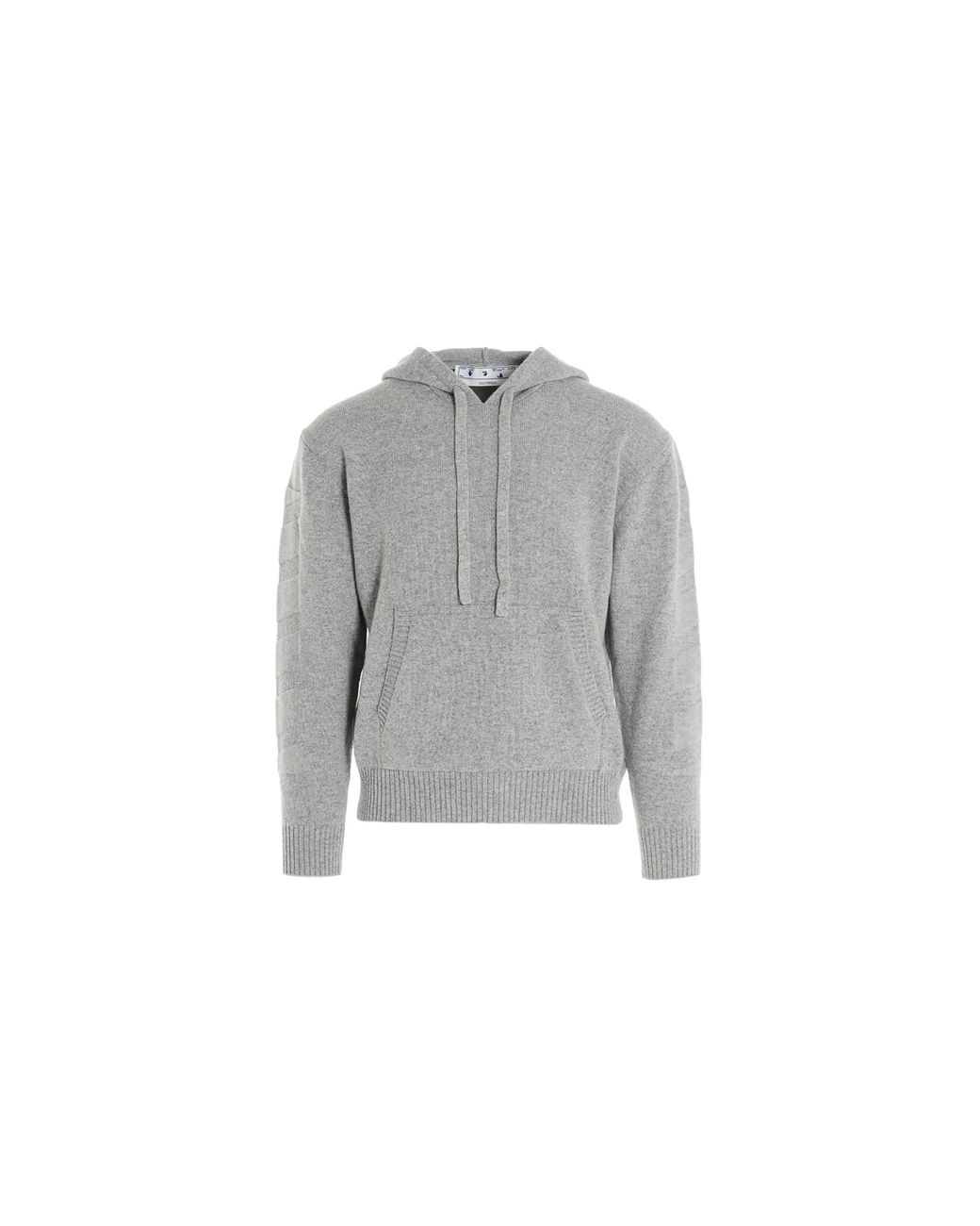 Off-White c/o Virgil Abloh Black Arrow Cashmere Hoodie Omha097F20Kni0010900" for men