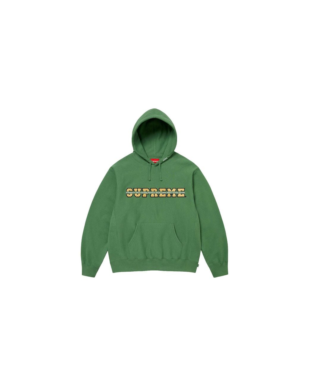 Supreme Green Collegiate Acronym Hooded Sweatshirt Su28696"
