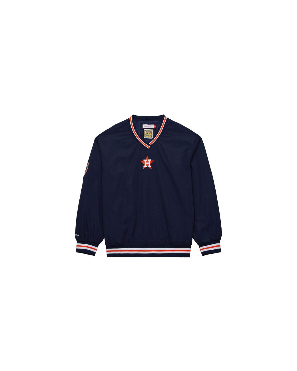 Mitchell & Ness Blue Mlb Classic Nylon Pullover Vintage Logo Astros "Astros" Ojpo7025 Hasyypppnavy" for men