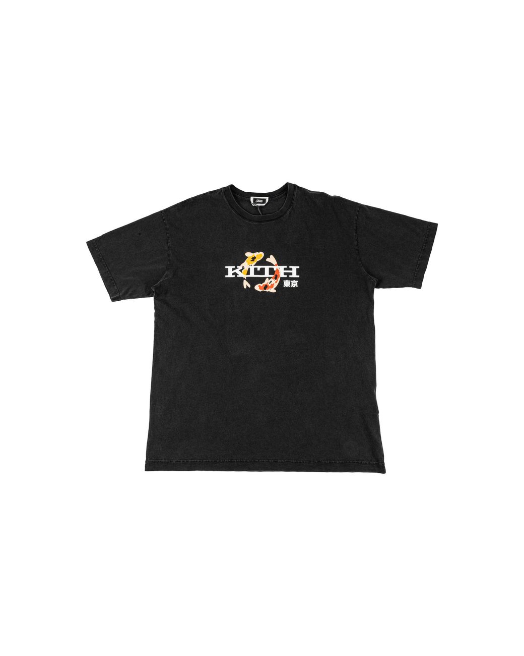 Kith Black Tokyo Koi Vintage T-Shirt Khm030028 001" for men