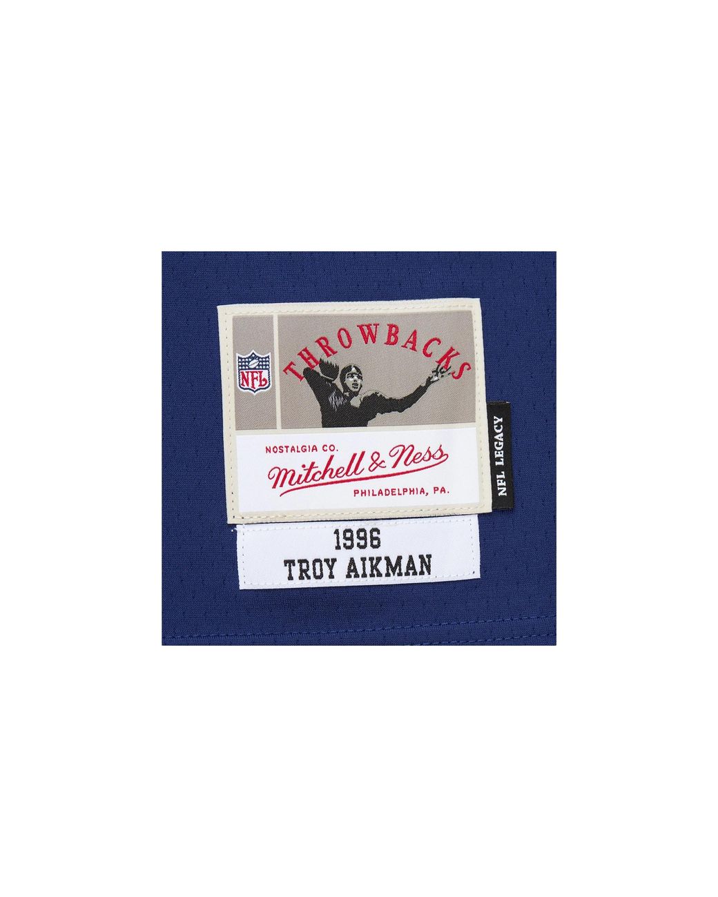 Mitchell & Ness Blue Nfl Troy Aikman Dark Jersey "1996 Dallas Cowboys for men