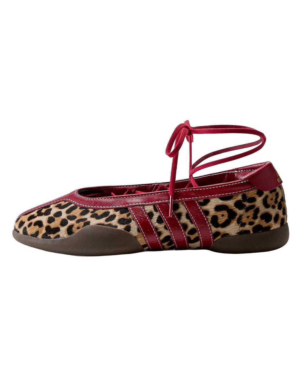 Adidas Black Taekwondo Mei Ballet Flats "Leopard" Kj0647"