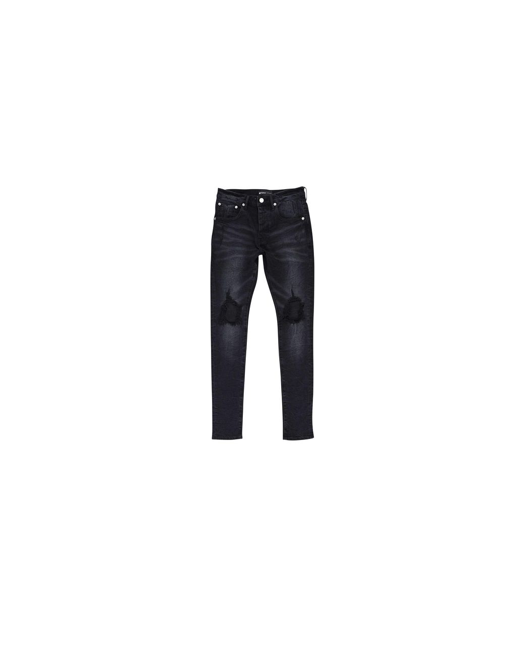 Purple Brand Black Low Rise Slim Fit Jeans With Slim Leg P002 Blb" for men