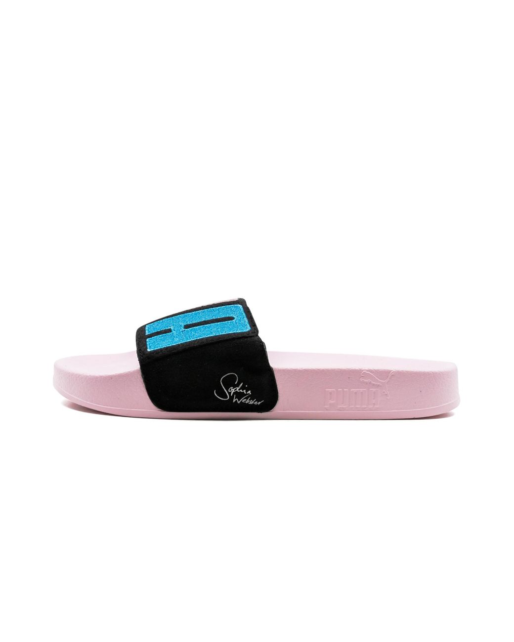 PUMA Black Leadcat Suede Slide "Sophia Webster" 363837 01"
