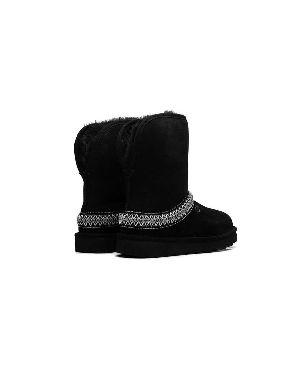 Ugg Black Classic Short Crescent Boot 1161770 Blk"