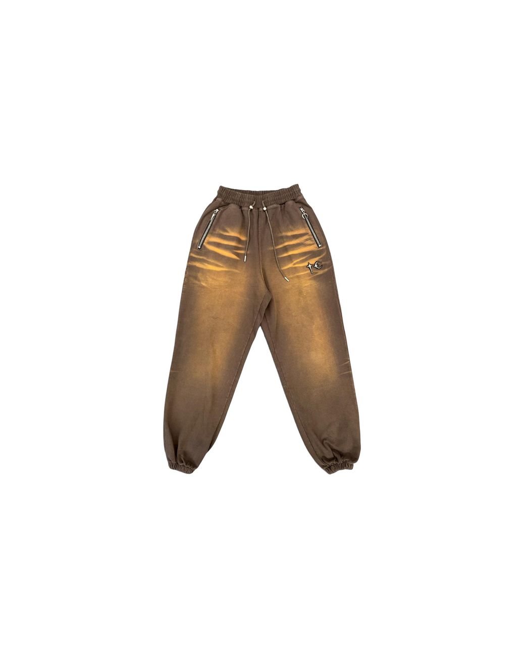 THUG CLUB Black Tc Two-Tone Washed Jogger Pants Tc26Pt0302" for men
