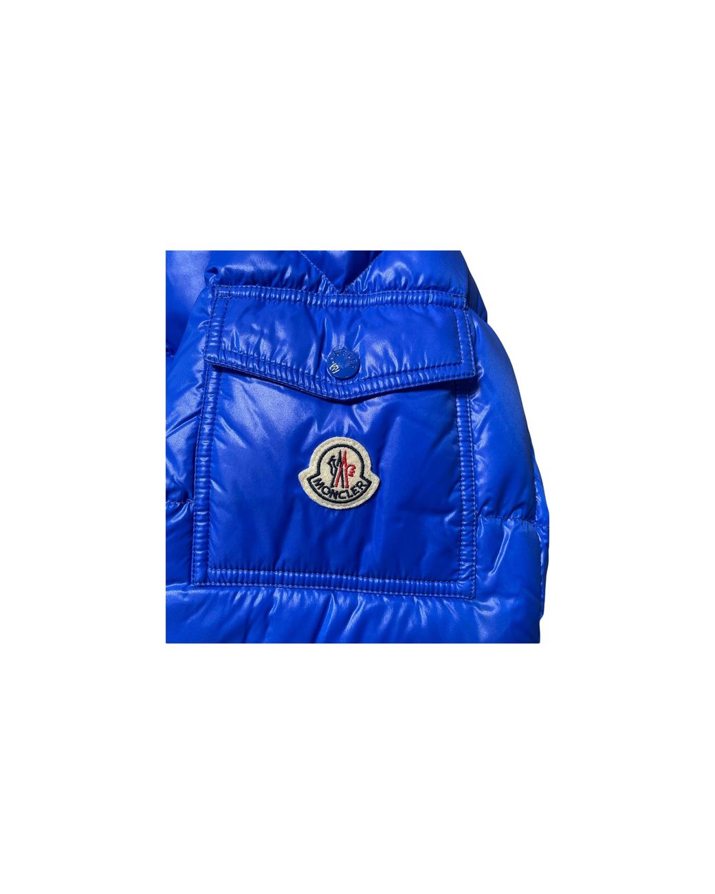 Moncler Blue Maya Short Down Jacket "Royal" Mon03"