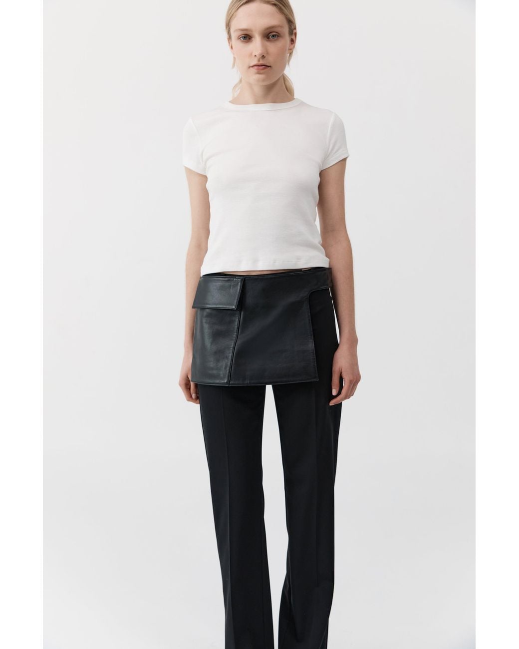 St. Agni White Utility Skirt Belt
