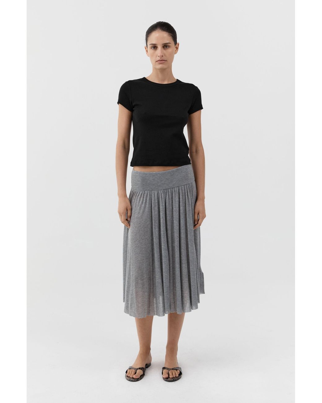 St. Agni Black Organic Cotton Baby Tee