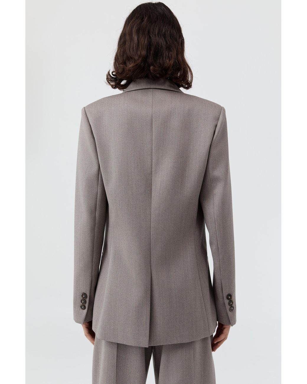 St. Agni Gray 90S Wool Blazer