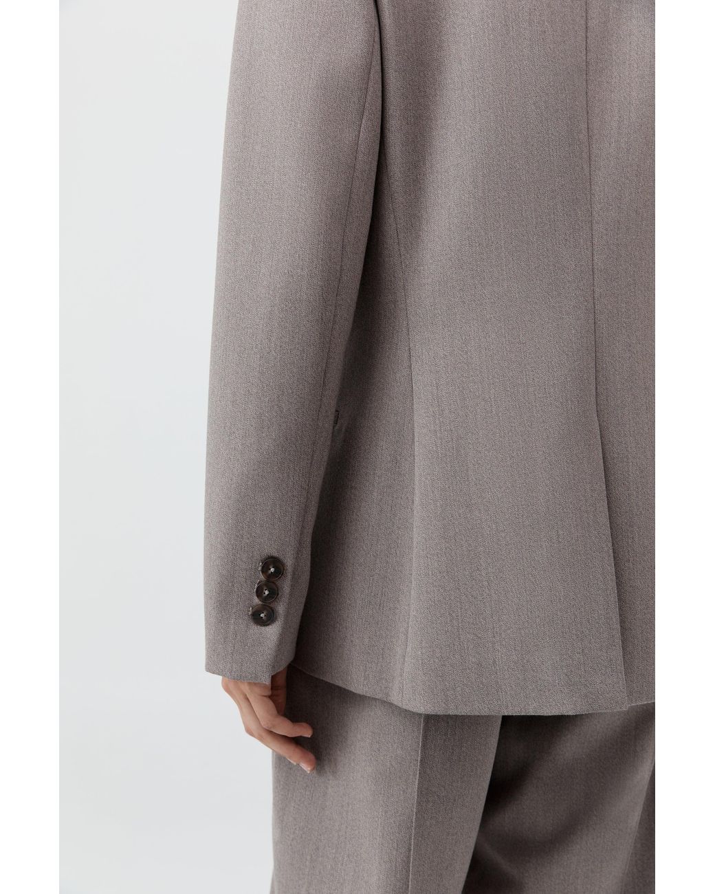 St. Agni Gray 90S Wool Blazer