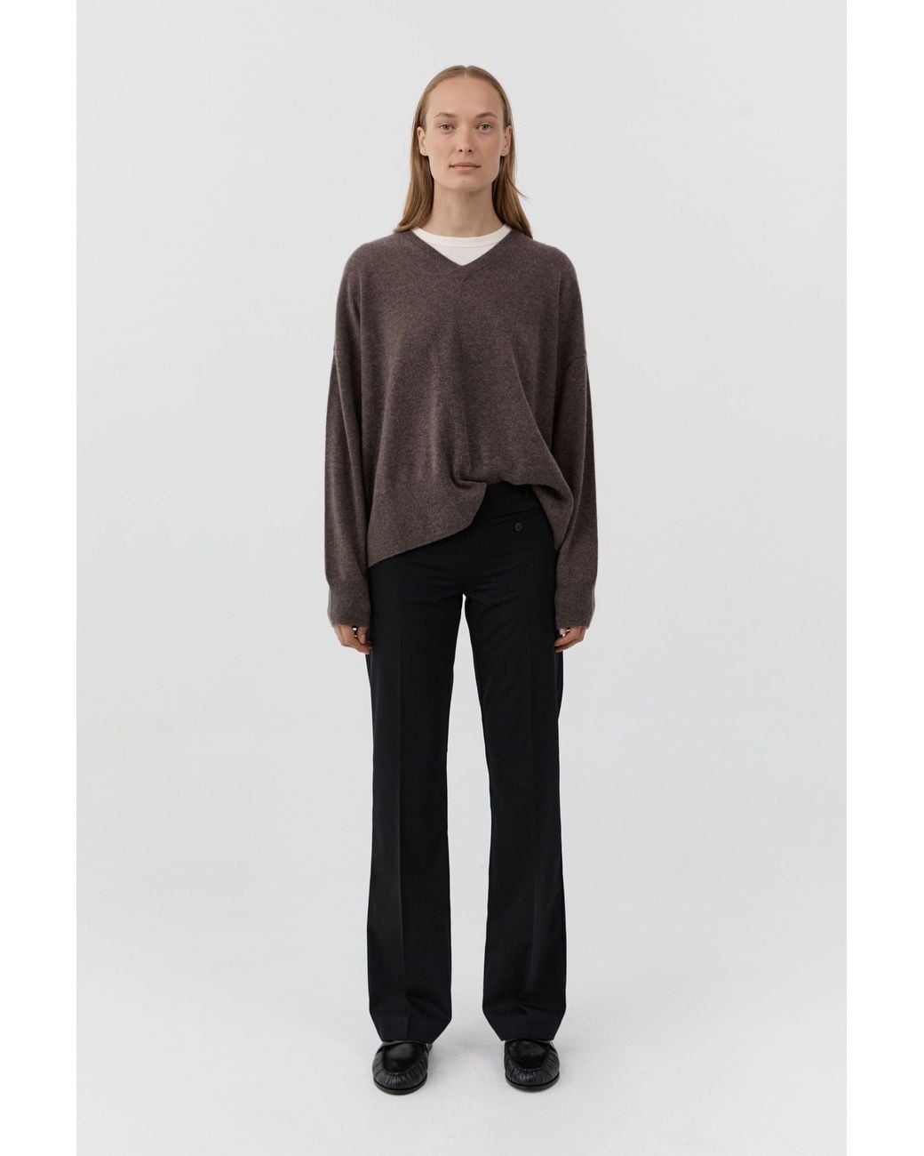 St. Agni Multicolor Cashmere V Sweater