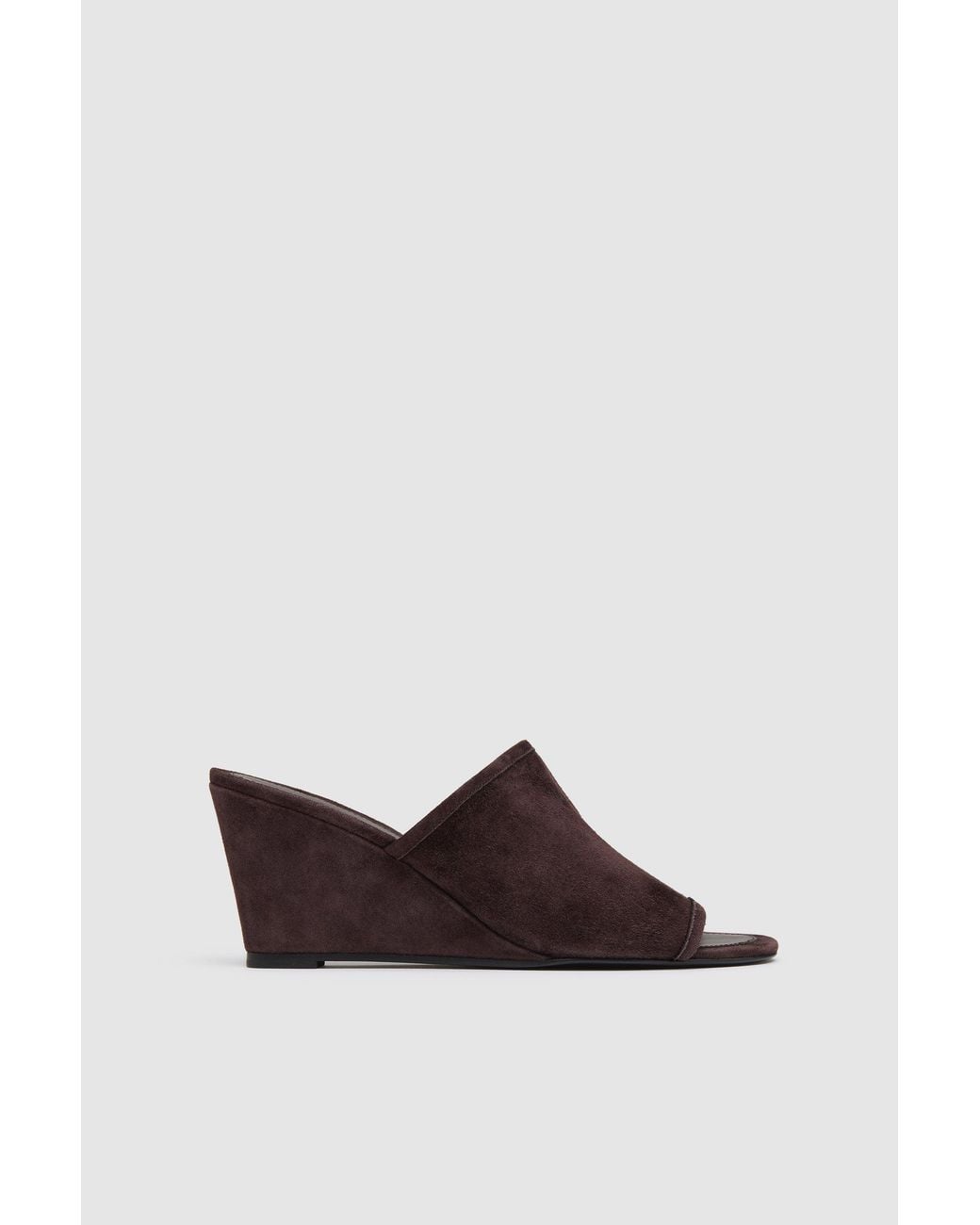 St. Agni White Suede Bandeau Wedge