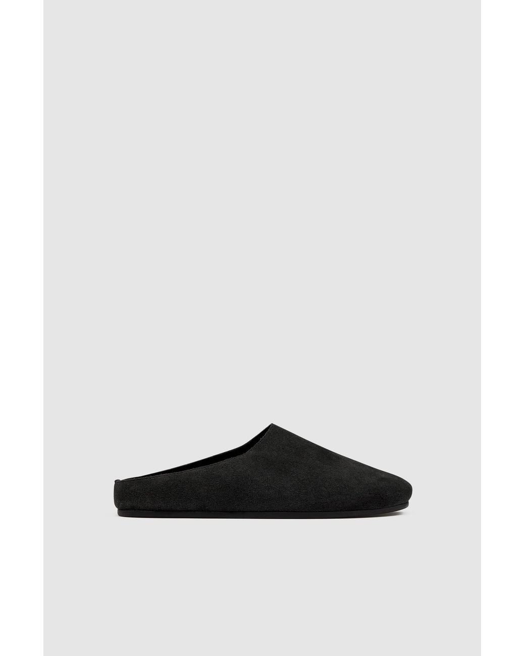 St. Agni Black Suede Mule