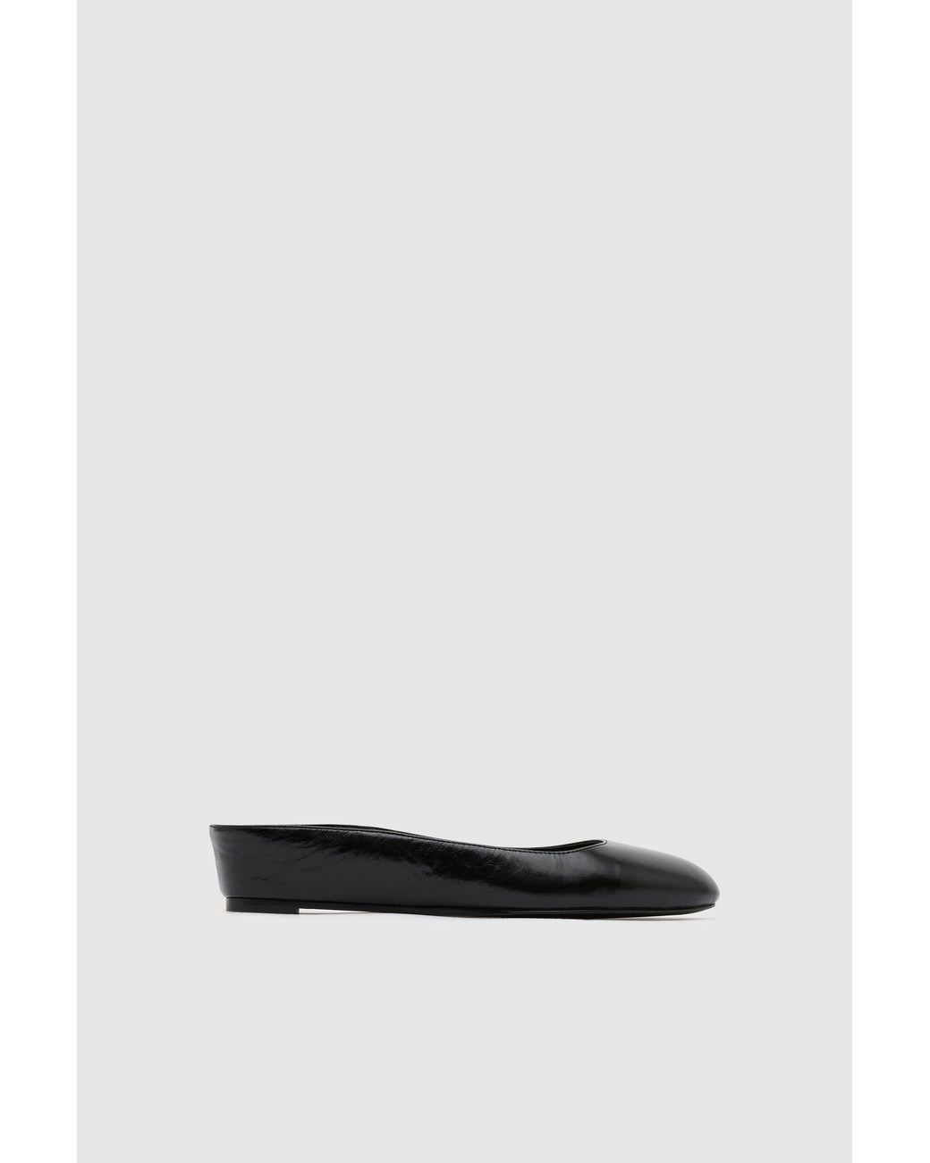 St. Agni Black Micro Wedge Slipper