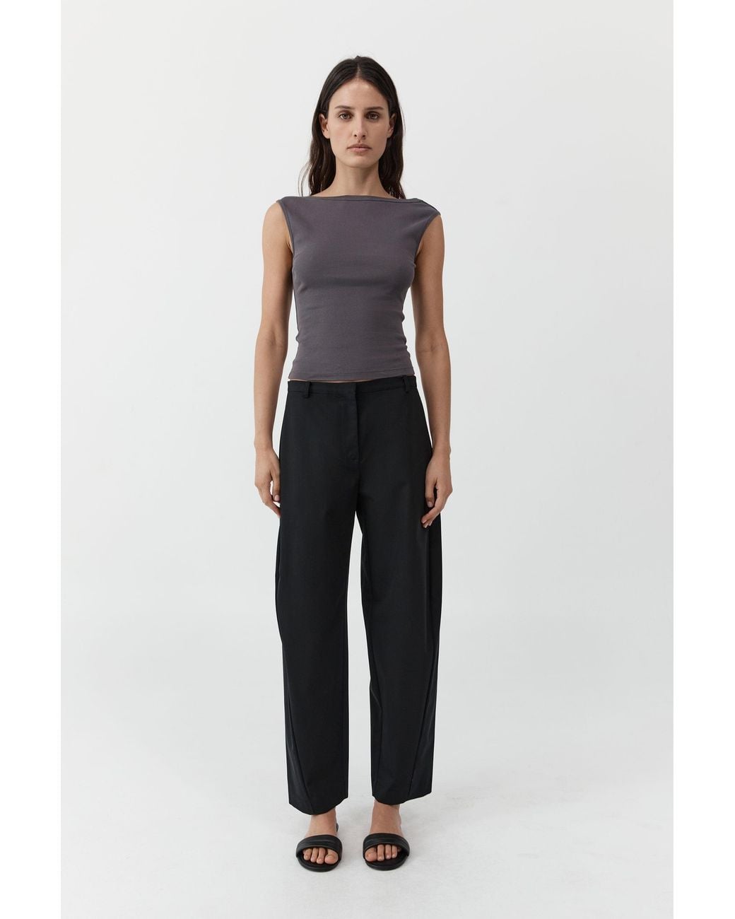 St. Agni Black Fine Band Balloon Pants
