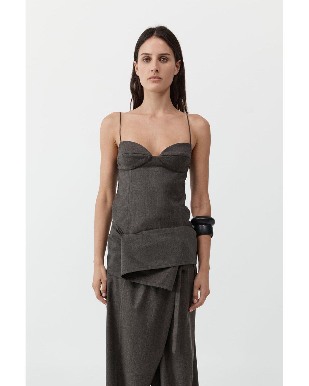 St. Agni Black Wool Cami