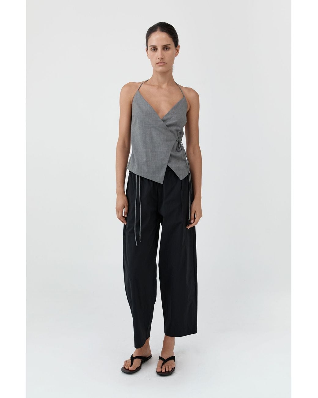 St. Agni Multicolor Fine Rouleau Crop Pants