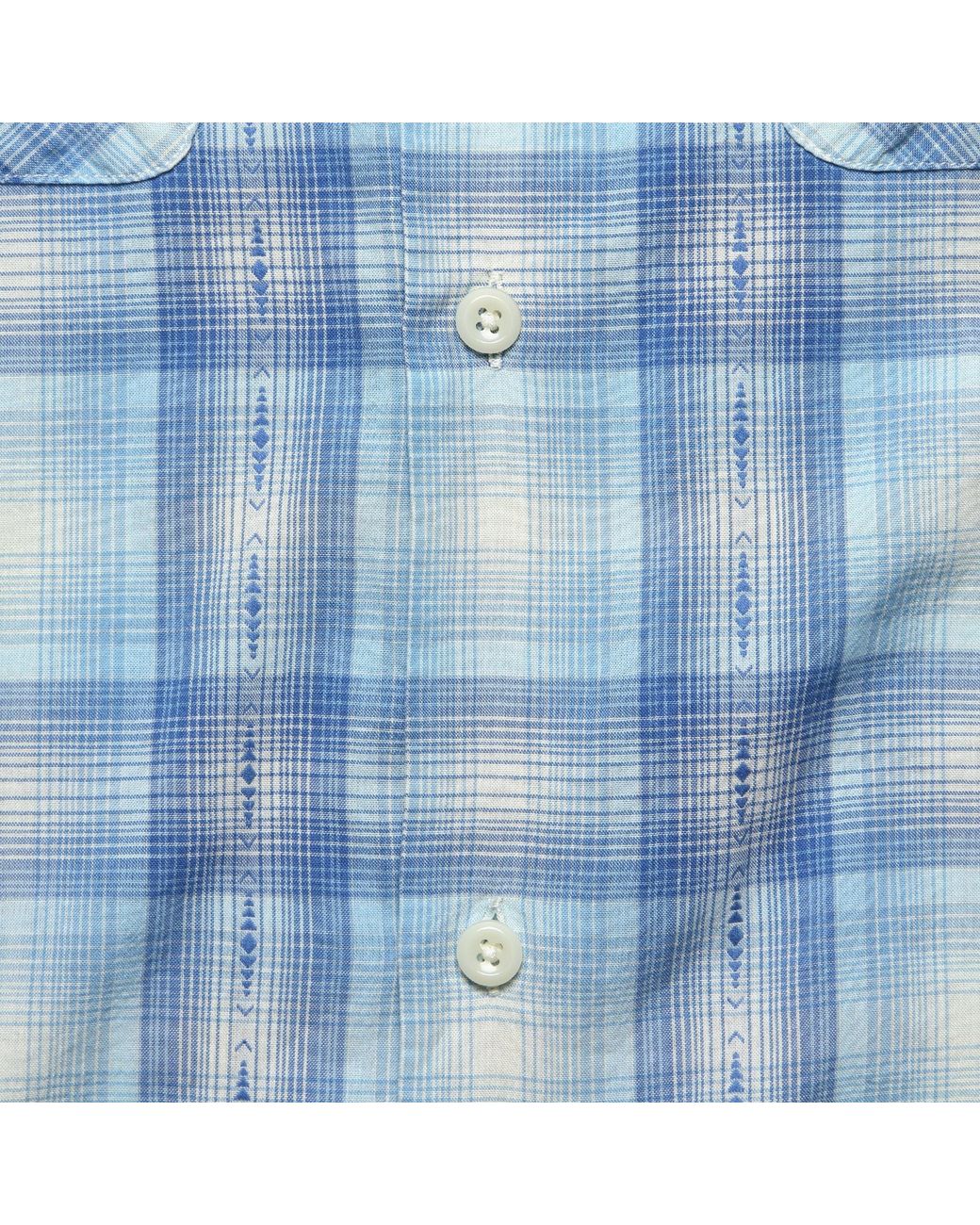 RRL Flannel Plaid Twill Camp Shirt 