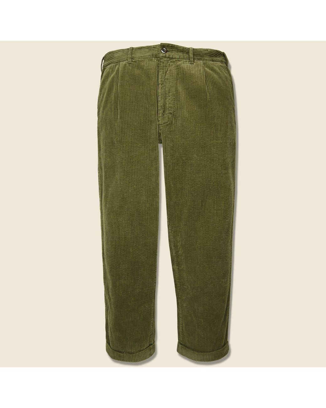alex mill rugged cord pleated pant