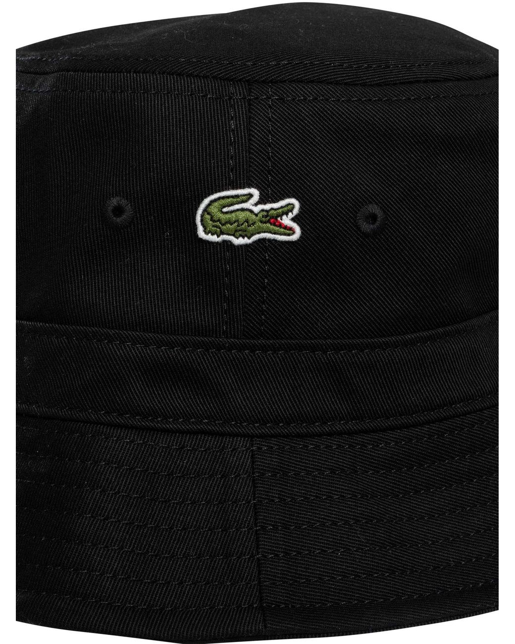 Lacoste Black Logo Bucket for men