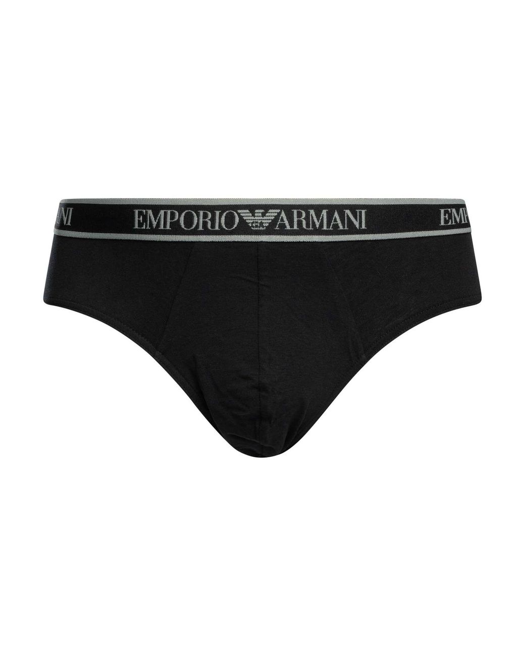 Emporio Armani Gray 3 Pack Briefs for men