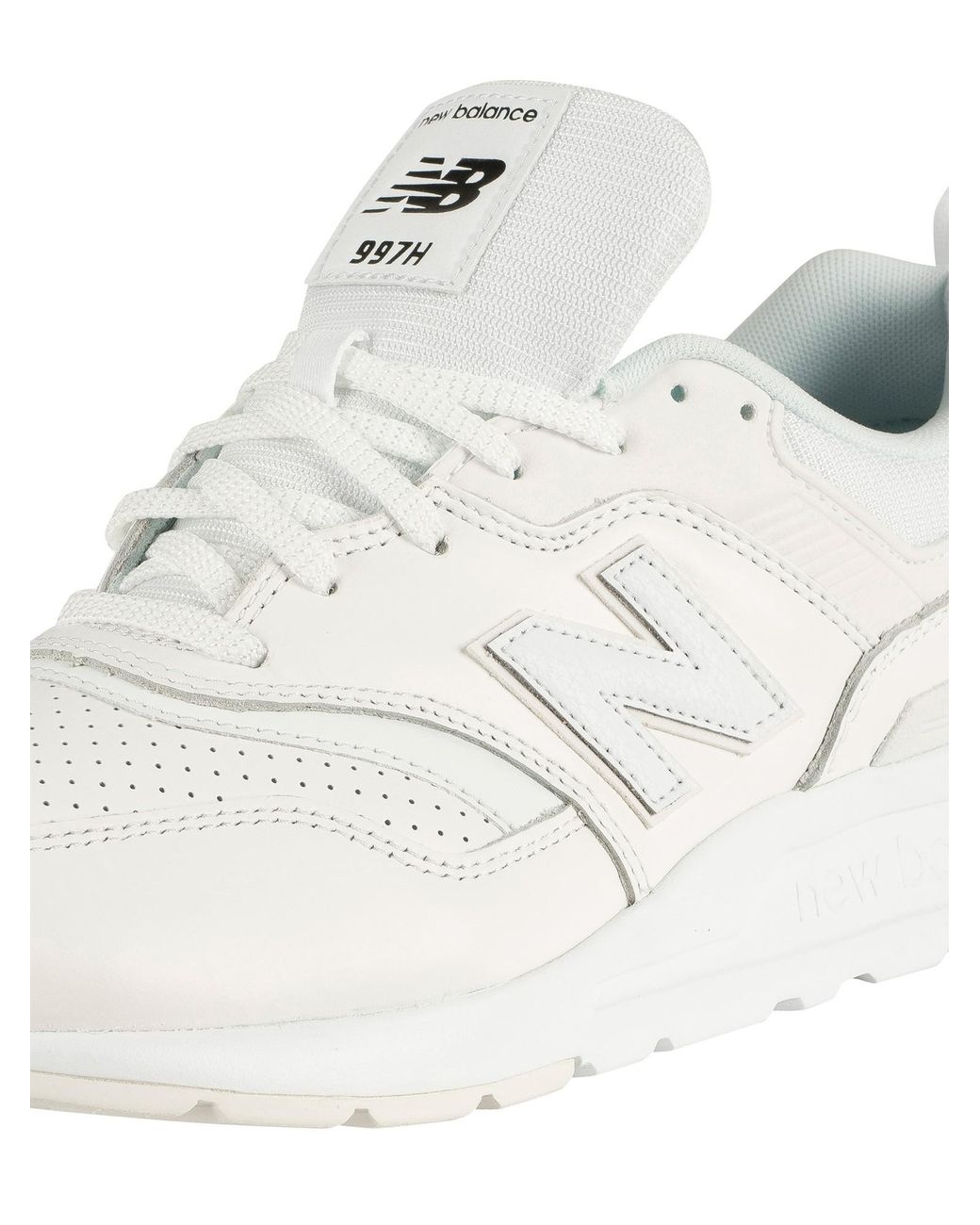 New Balance 997h Leather Trainers in White for Men | Lyst