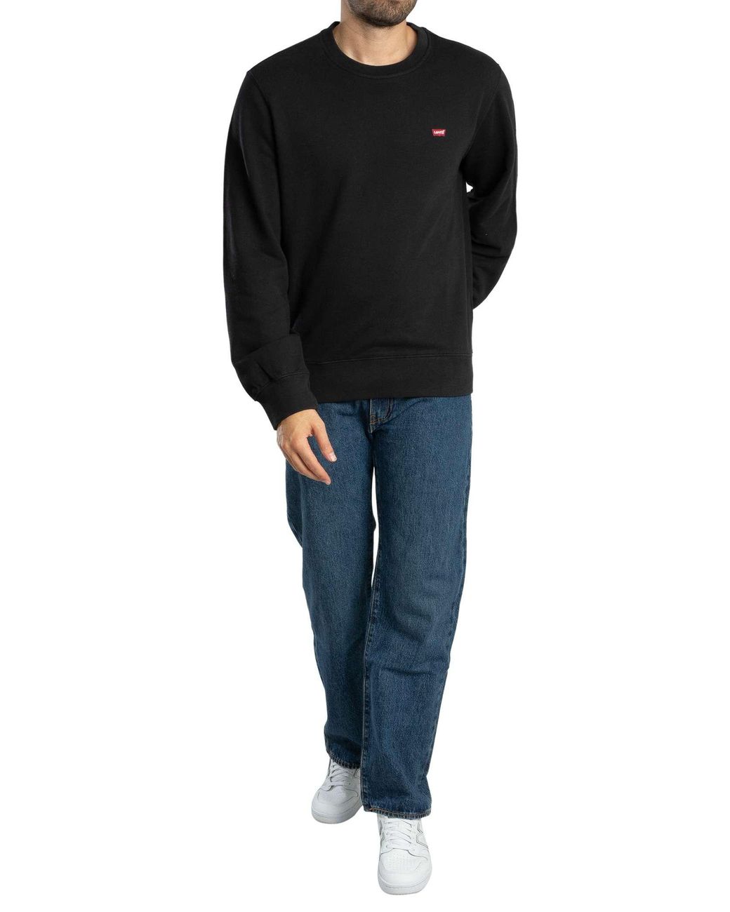 Levi's Blue 555 Relaxed Straight Jeans for men
