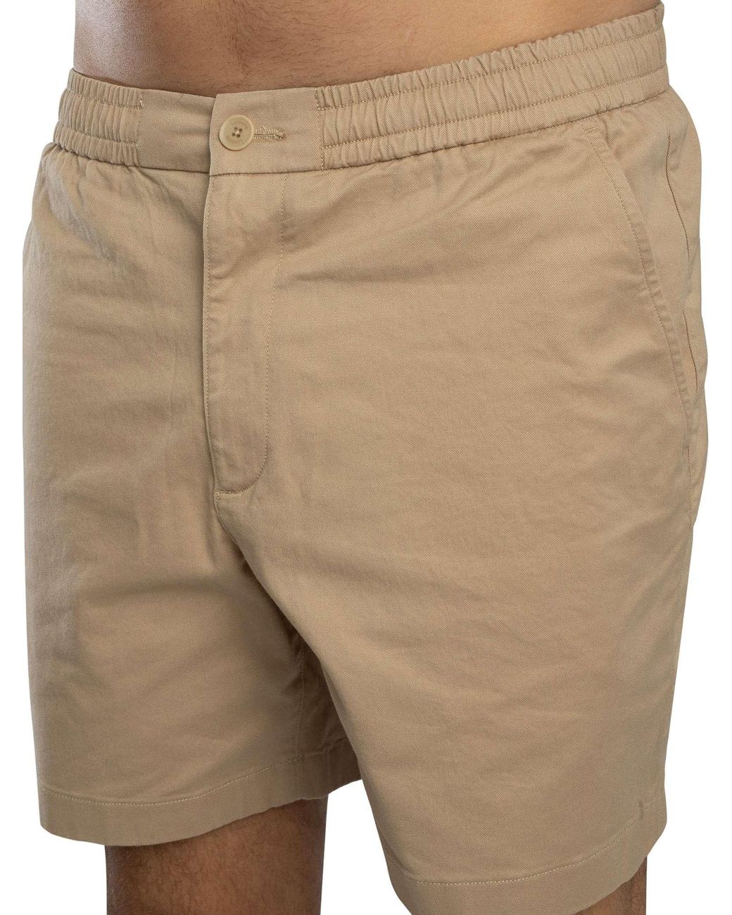 Lacoste Natural Regular Fit Stretch Cotton Shorts for men