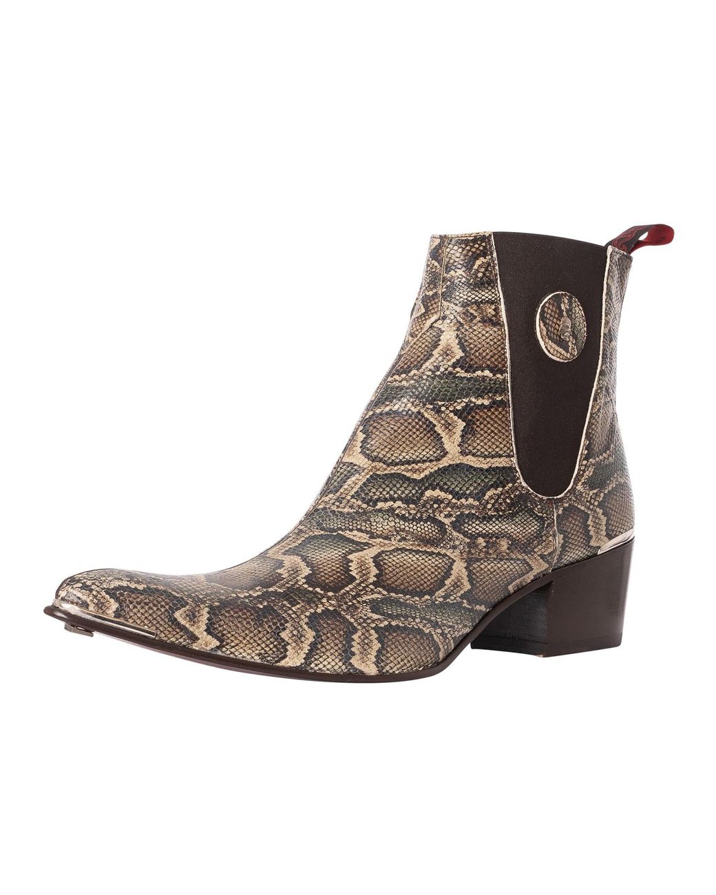 Jeffery West Brown Leather Chelsea Boots for men
