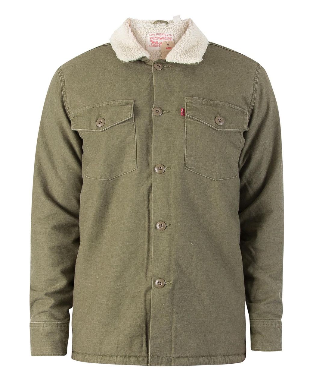 Olive Night Military Sherpa Jacket 