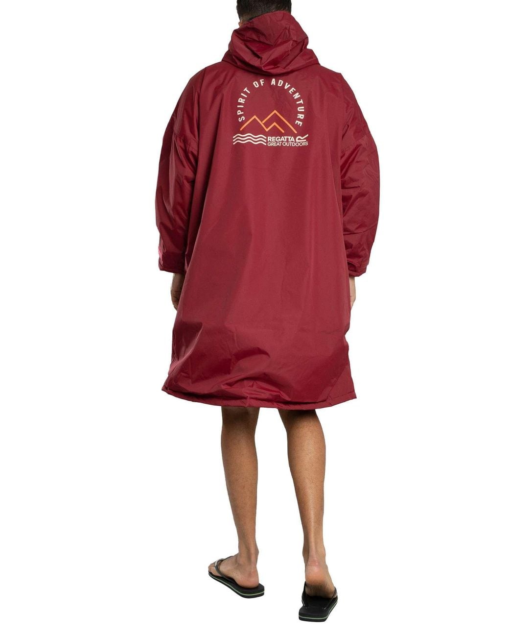 Regatta Red Waterproof Changing Robe for men