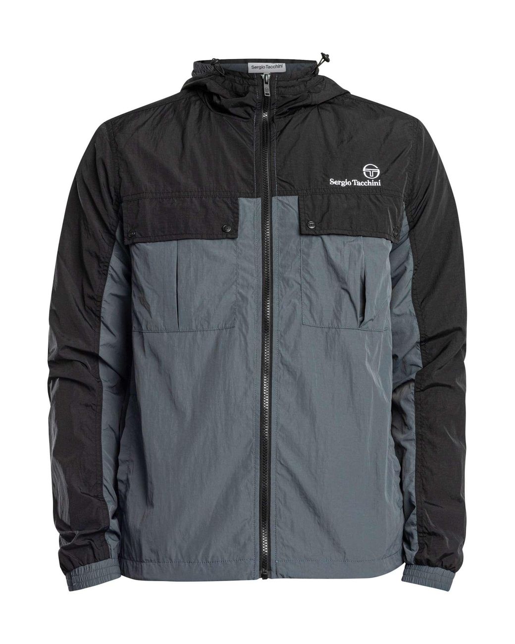 Sergio Tacchini Gray Alba Hooded Jacket for men