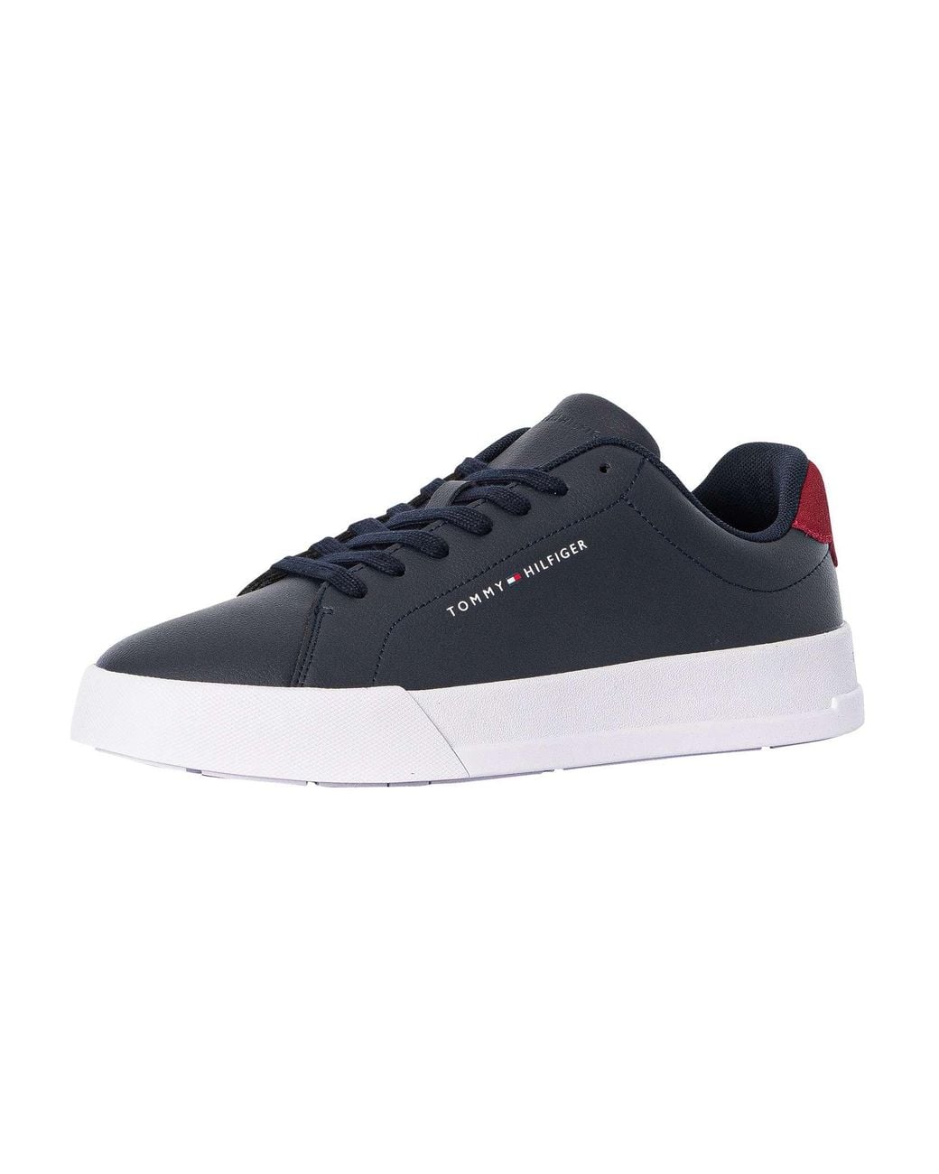 Tommy Hilfiger Blue Leather Men Sneaker main image 0