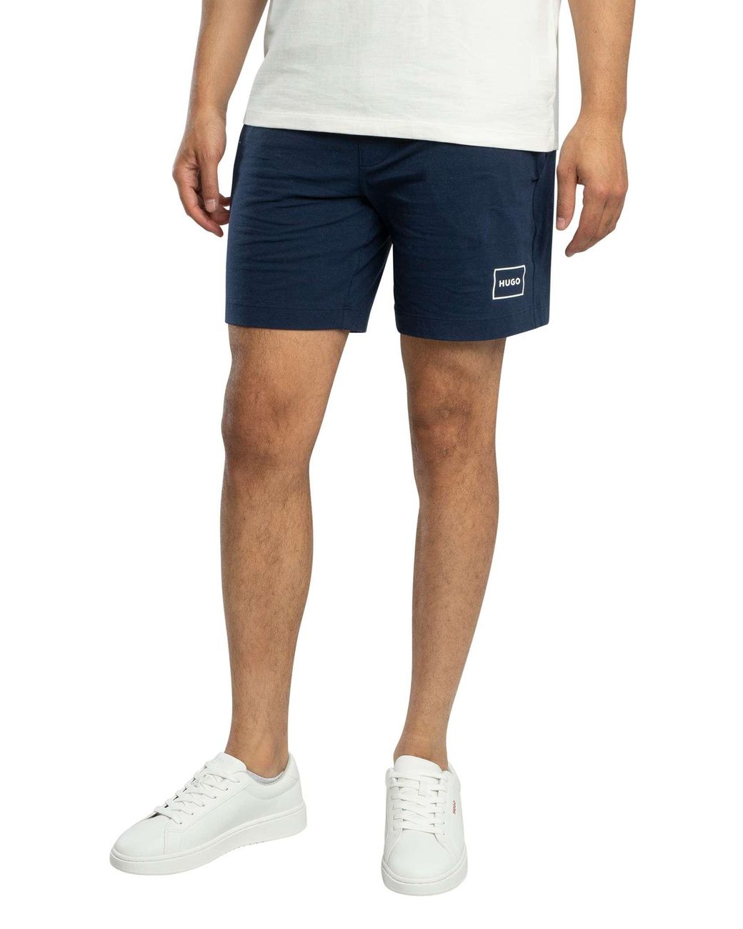 HUGO Blue Lounge Laze Sweat Shorts for men