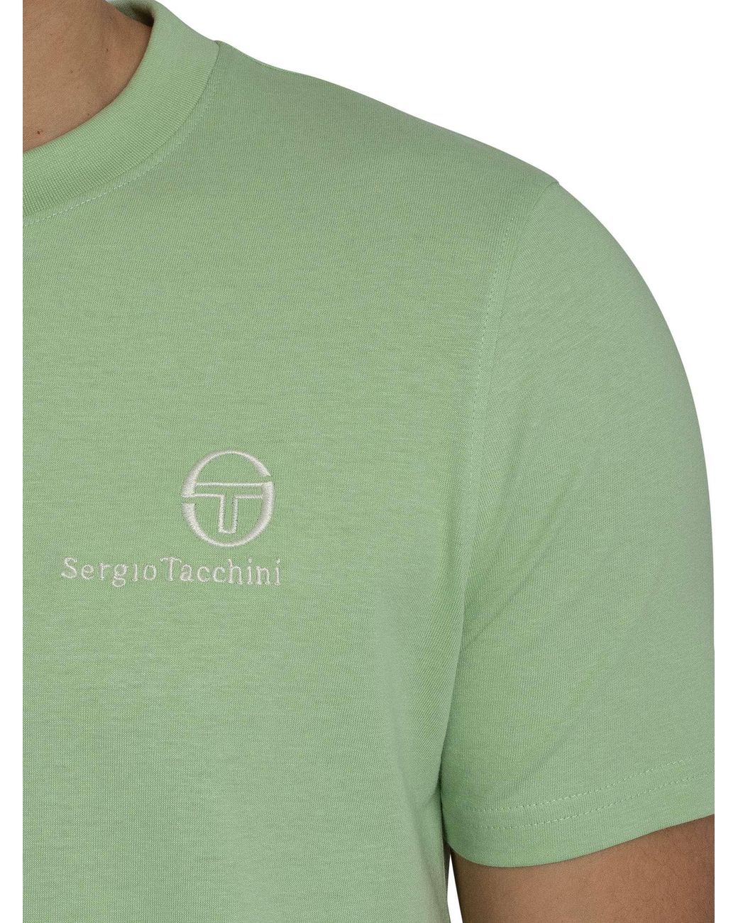 Sergio Tacchini Green Felton T-Shirt for men