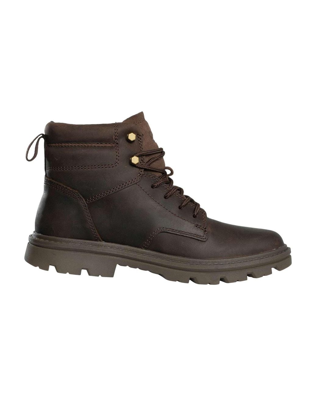 Caterpillar Brown Practitioner Mid Leather Boots for men
