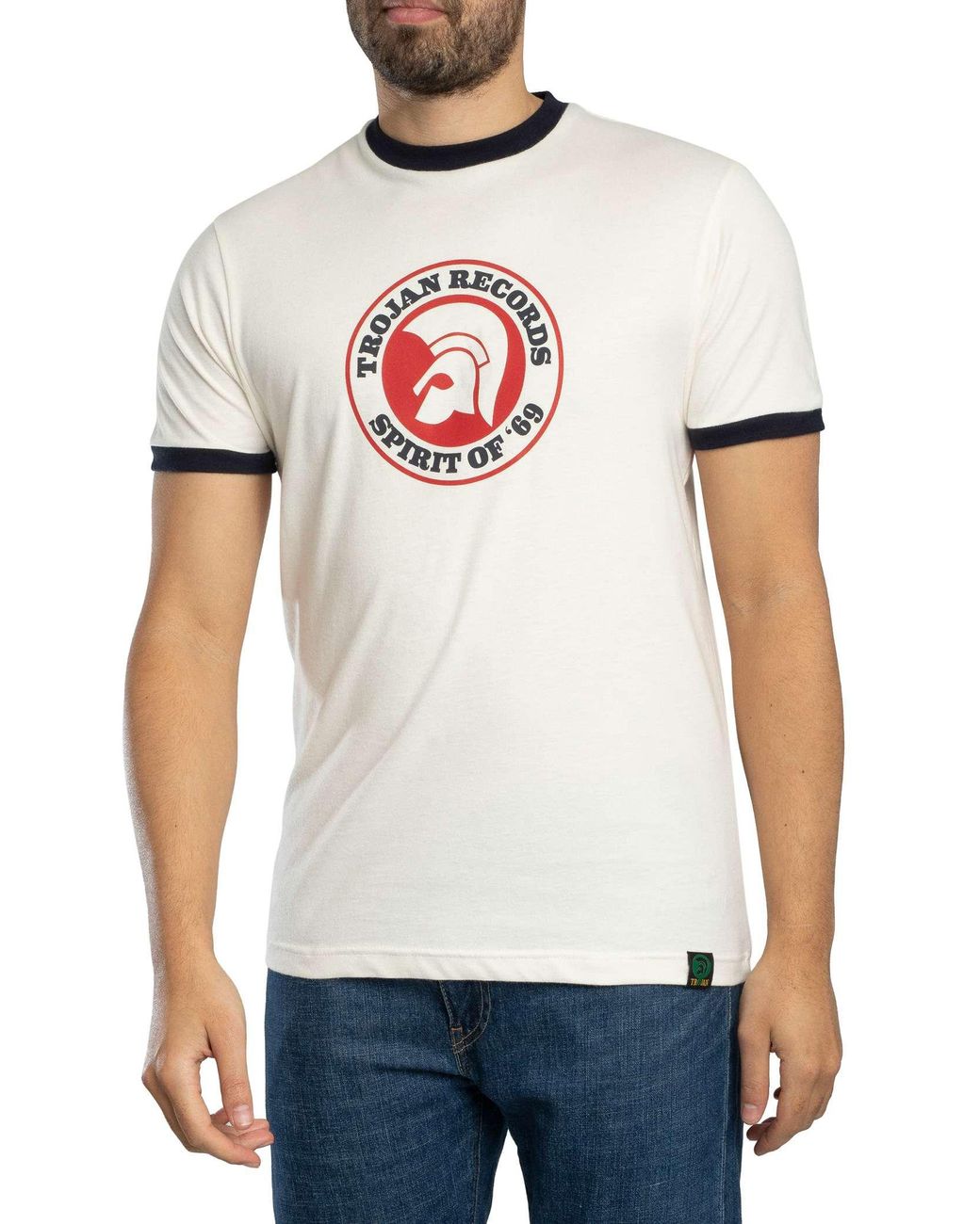 Trojan White Spirit Of '69 Logo T-Shirt for men
