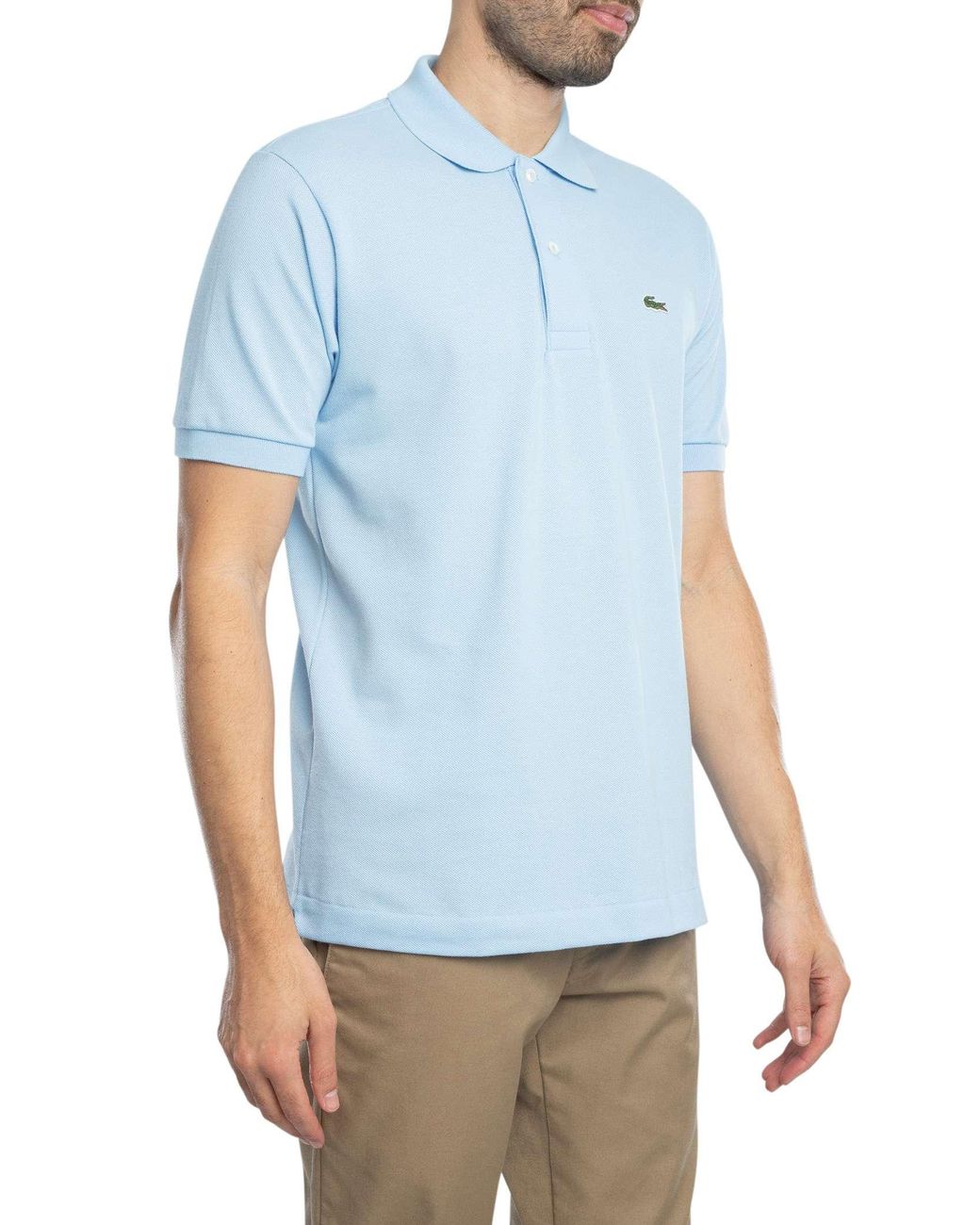 Lacoste Blue Classic Fit Original Pique Polo Shirt for men