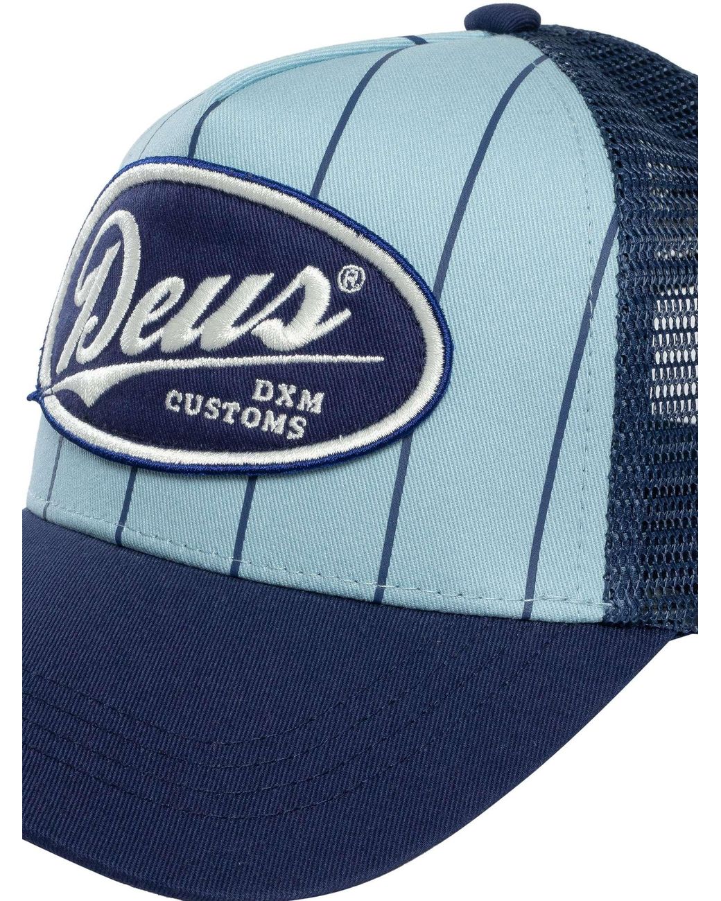 Deus Ex Machina Blue Forecourt Trucker Cap for men