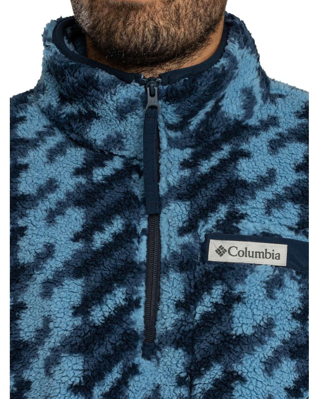 Columbia Blue Rigged Ridge Fleece for men