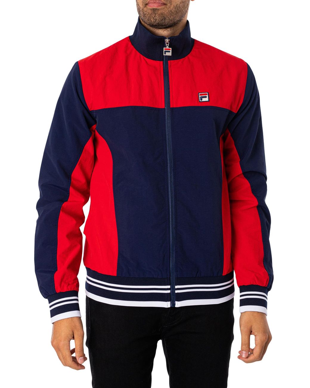 Red shop fila jacket