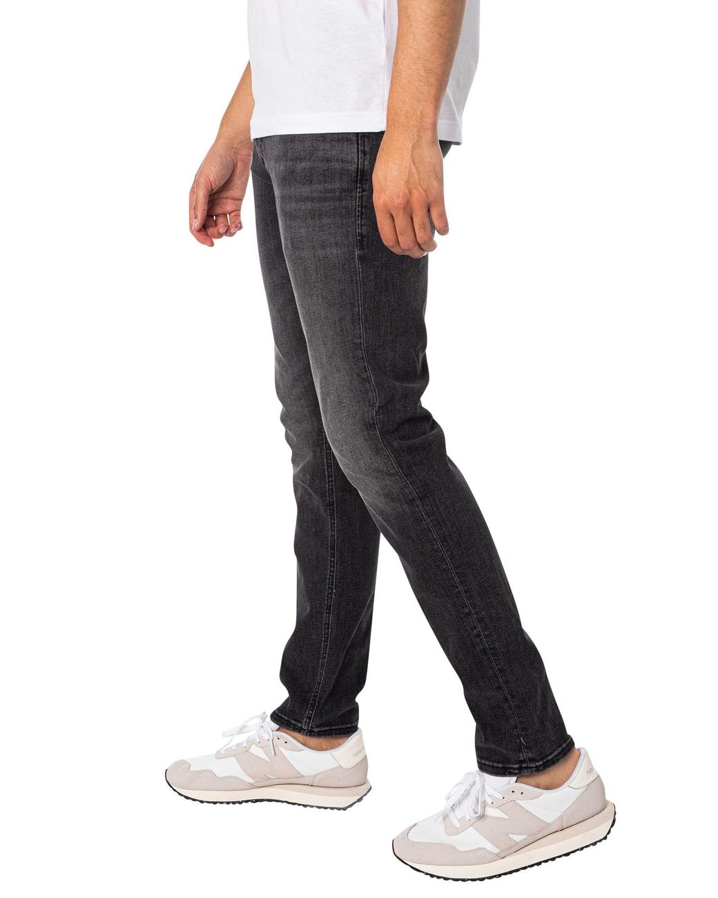 Jack & Jones Black Glenn Original 817 Slim Jeans for men