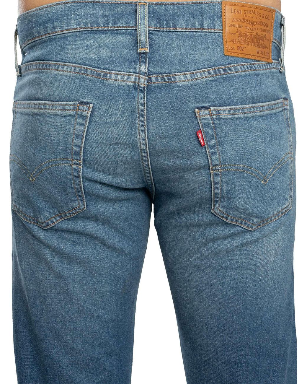 Levi's Blue 502 Taper Jeans for men
