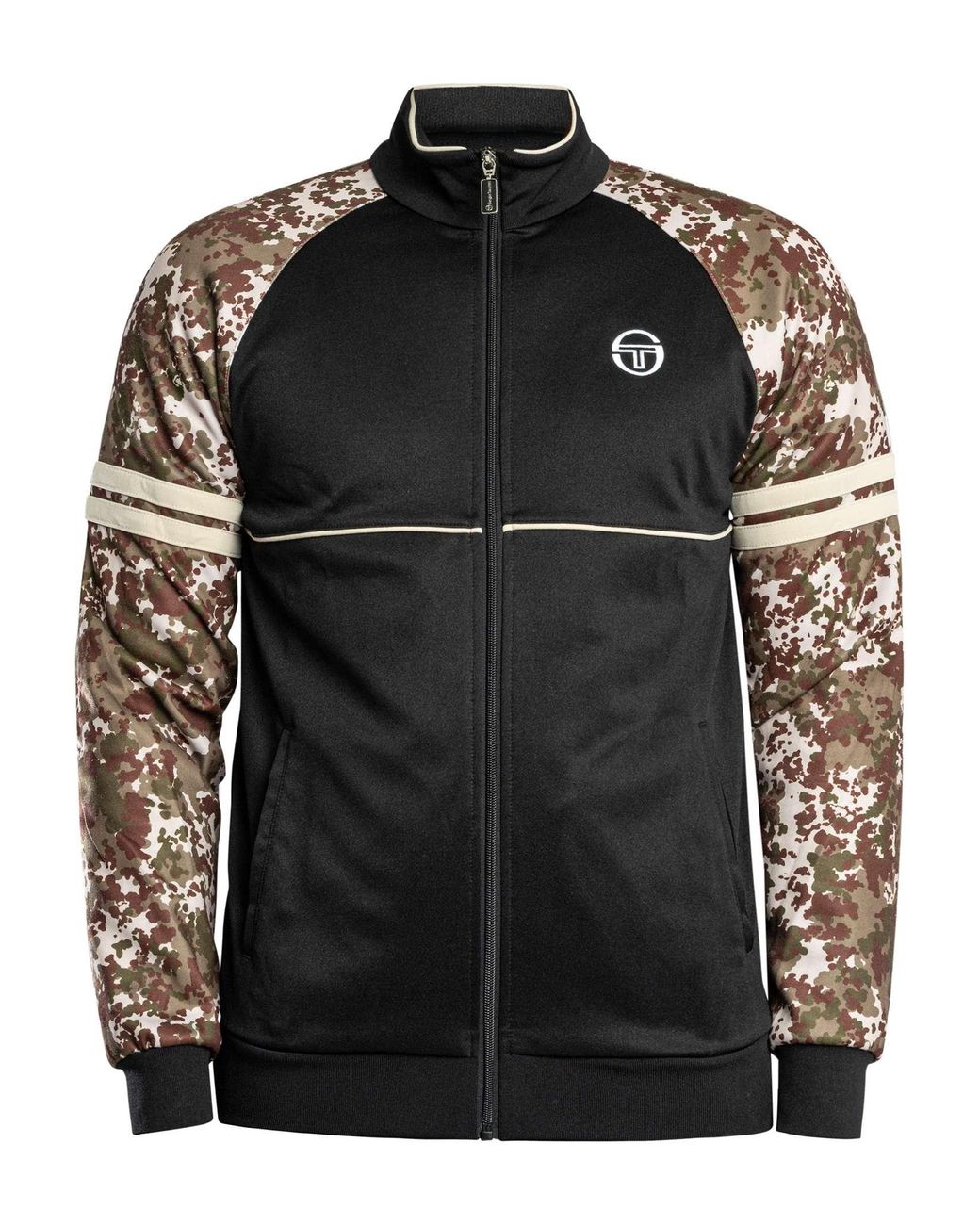 Sergio Tacchini Black Logo Track Jacket for men